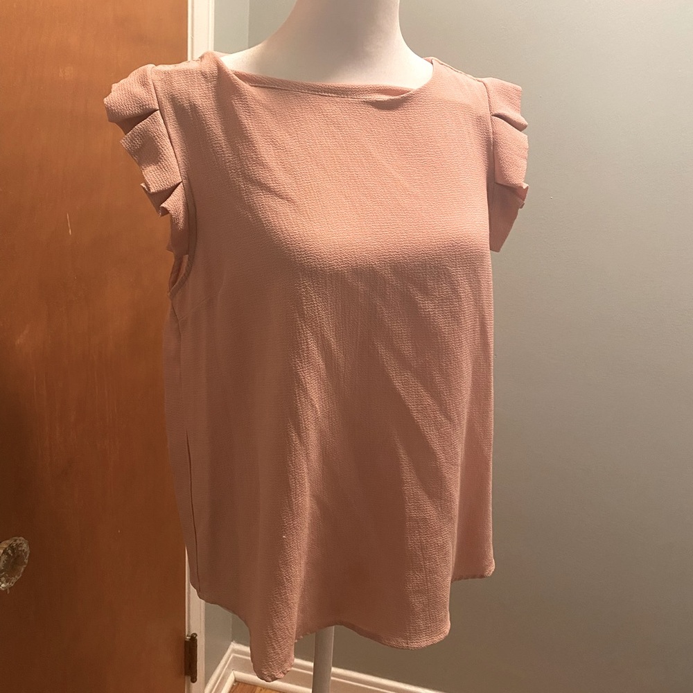 Blush Short Sleeved Blouse